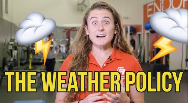 triathlon weather policy